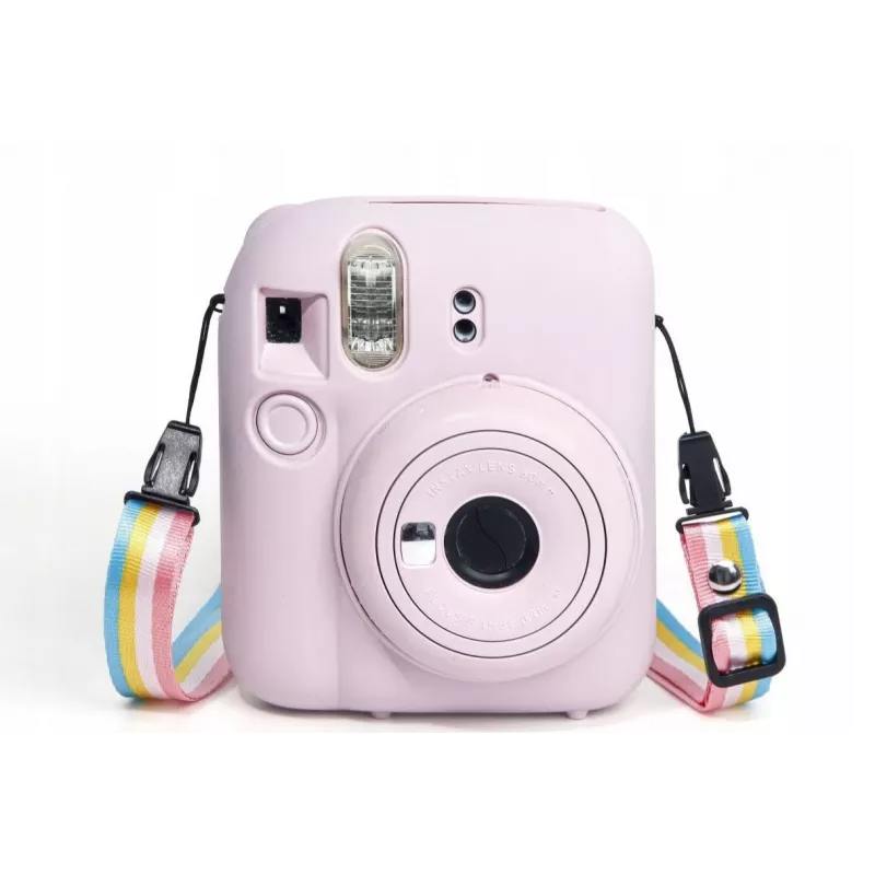 LOVEINSTANT silikoninen suojakotelo Fujifilm Instax Mini 12 - pinkki