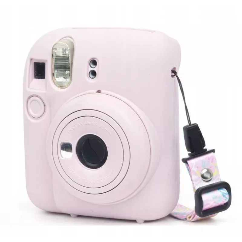 LOVEINSTANT silikoninen suojakotelo Fujifilm Instax Mini 12 - pinkki