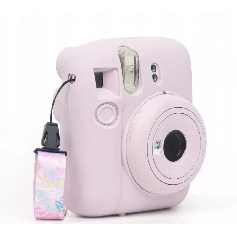 LOVEINSTANT silikoninen suojakotelo Fujifilm Instax Mini 12 - pinkki