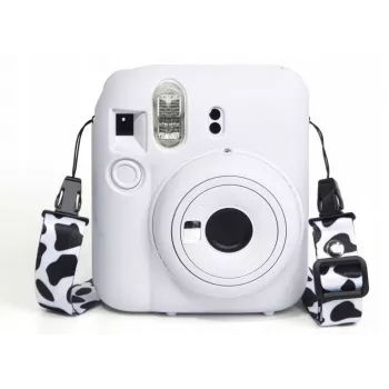 LOVEINSTANT silikoninen suojakotelo Fujifilm Instax Mini 12 - valkoinen