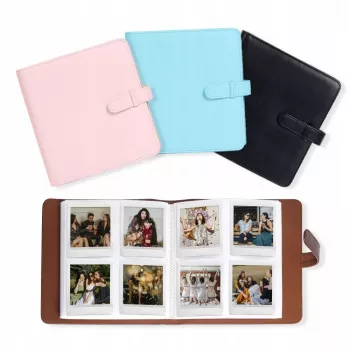 LOVEINSTANT valokuva-albumi 288 vedokselle Fujifilm Instax Square SQ1 / SQ6 / SQ10 / SQ20 / Square Link / Share SP-3, pinkki