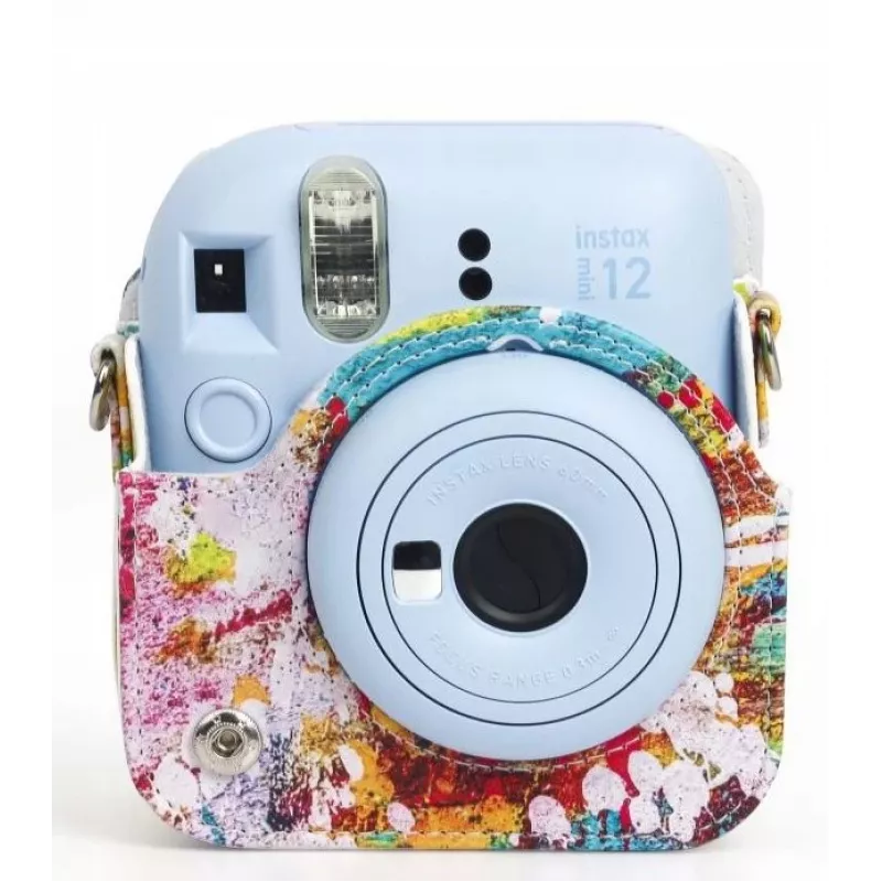 LOVEINSTANT kotelo suojapussi Fujifilm Instax Mini 12, Colorful Spots