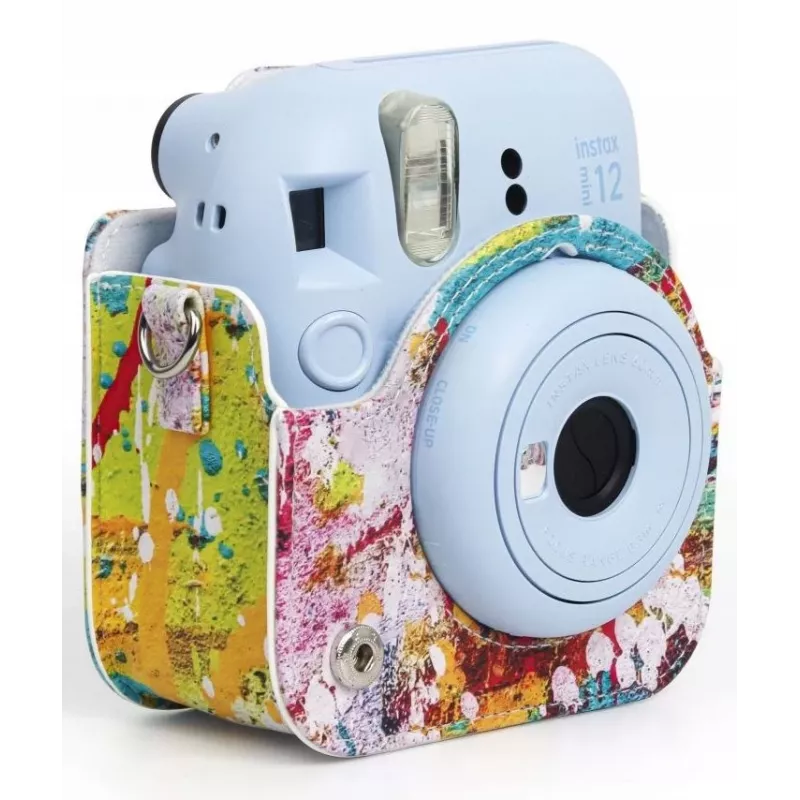 LOVEINSTANT kotelo suojapussi Fujifilm Instax Mini 12, Colorful Spots