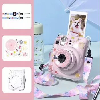 LOVEINSTANT kotelo Fujifilm Instax Mini 12 tarroilla - Yogurt Rabbit
