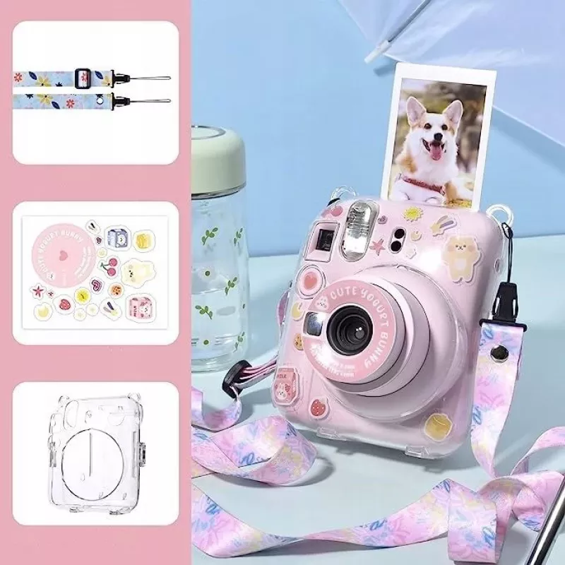 LOVEINSTANT kotelo Fujifilm Instax Mini 12 tarroilla - Yogurt Rabbit