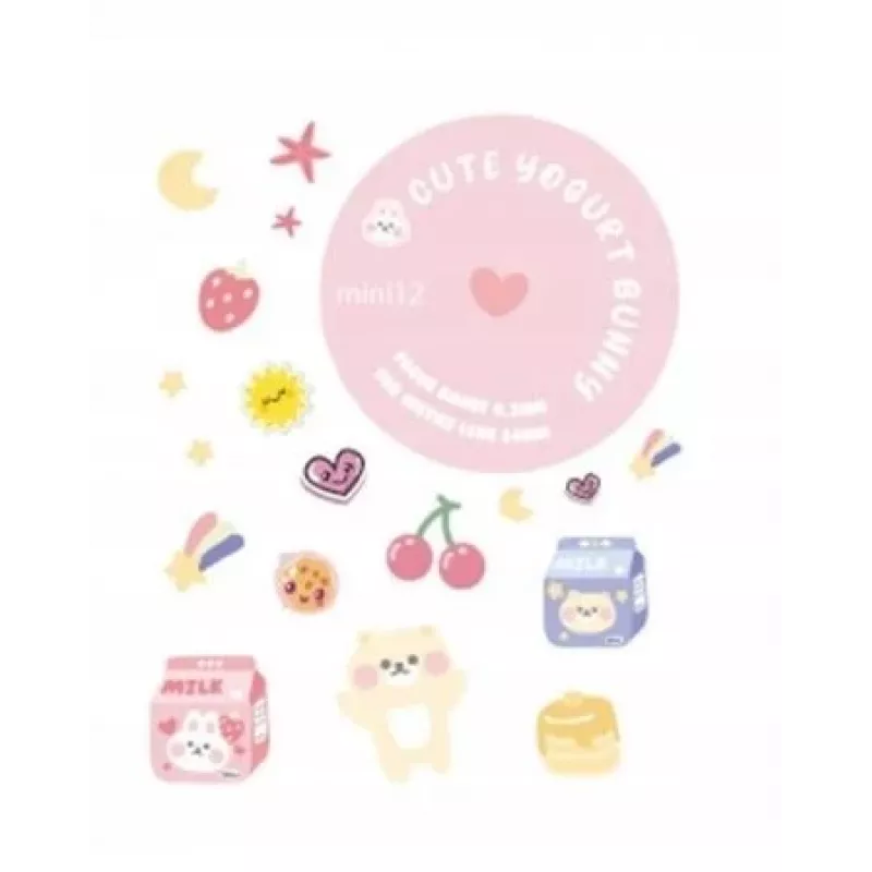 LOVEINSTANT kotelo Fujifilm Instax Mini 12 tarroilla - Yogurt Rabbit