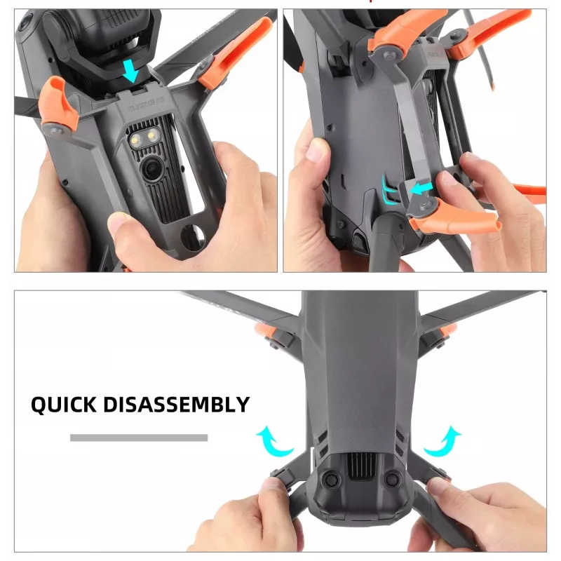 SUNNYLIFE laskutelineen jatkeet DJI Mavic 3 Pro - harmaa (4 kpl:n pakkaus)