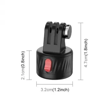PULUZ Magnetic Quick Release -kiinnike 1/4 inch -kierteellä GoPro Hero 11 10 9 8 7 6 5 4 / SJCAM / Xiaomi / DJI - PU708B