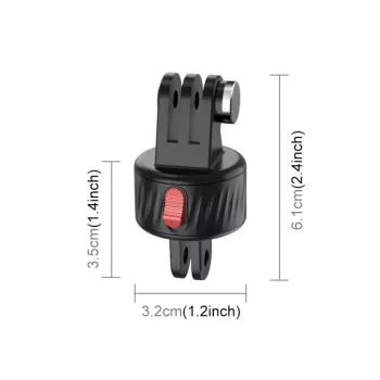 PULUZ magneettinen pikairrotuskiinnike GoPro Hero 11 10 9 8 7 6 5 4 / SJCAM / Xiaomi / DJI - PU706b