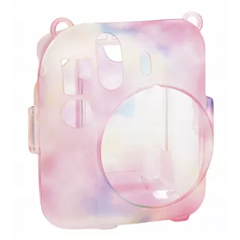 LOVEINSTANT suojakotelo Fujifilm Instax Mini 12 valokuvakotelolla, tumman monivärinen