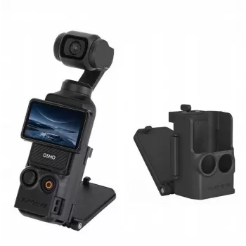 SUNNYLIFE magneettinen pidike DJI Osmo Pocket 3:lle - pysty & vaaka - musta
