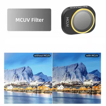 SUNNYLIFE UV MC ultraviolettisuodatin DJI Mini 4 Pro -droonille + suojakotelo