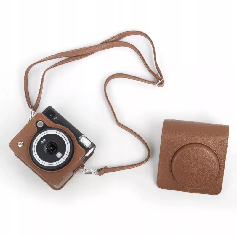 LOVEINSTANT suojakotelo Fujifilm Instax Square SQ40:lle - ruskea