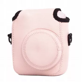 LOVEINSTANT pehmeä neopreenipussi kotelo Fujifilm Instax Mini 12:lle - pinkki