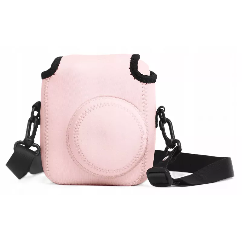 LOVEINSTANT pehmeä neopreenipussi kotelo Fujifilm Instax Mini 12:lle - pinkki