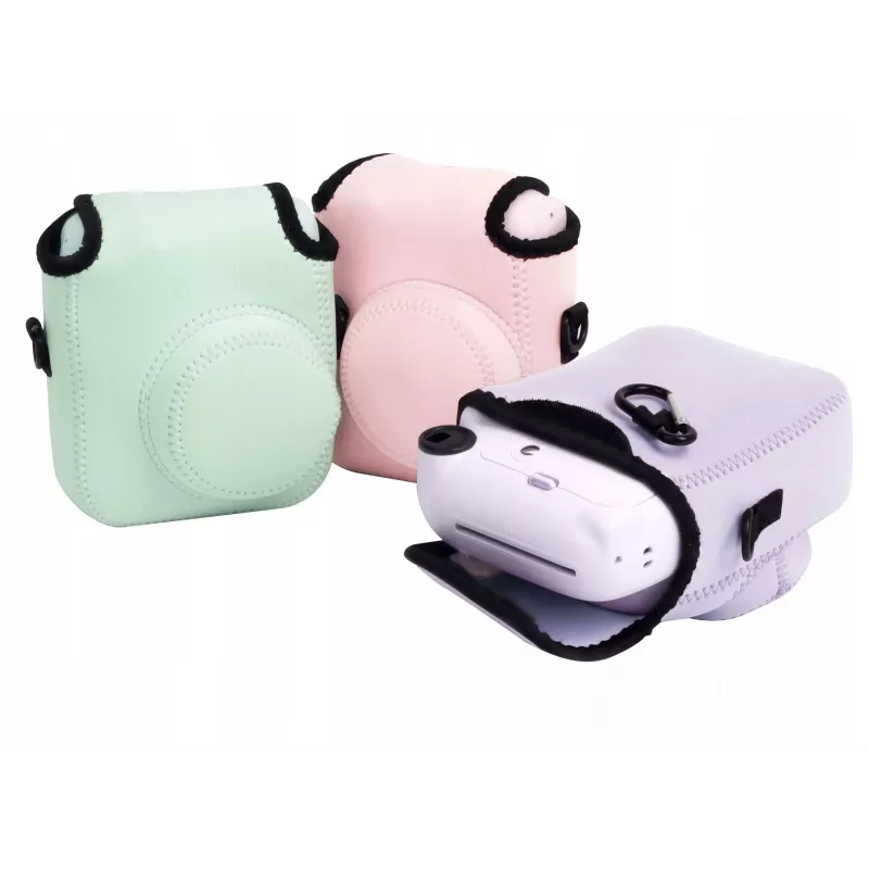 LOVEINSTANT pehmeä neopreenipussi kotelo Fujifilm Instax Mini 12:lle - pinkki