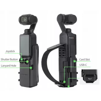 SUNNYLIFE suojakehys käsikahva DJI Osmo Pocket 3:lle - musta