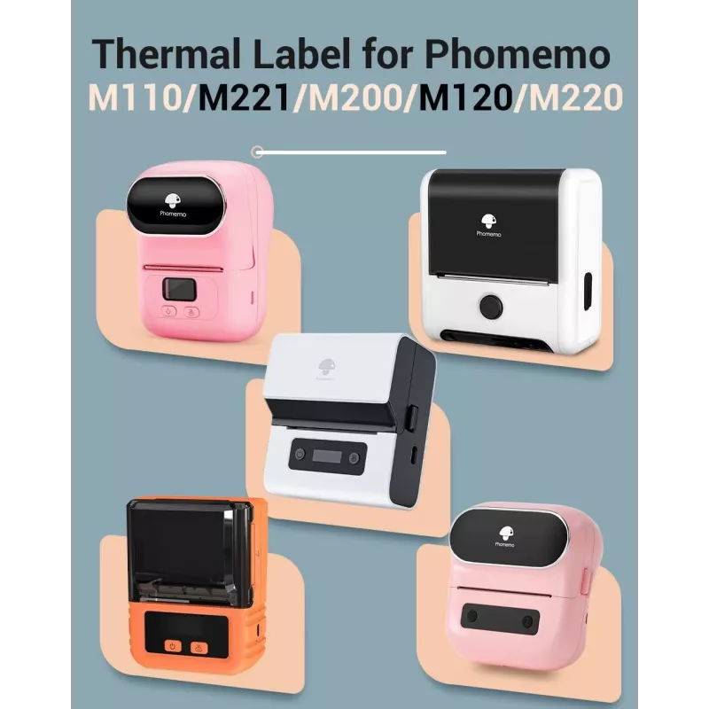 Phomemo 230 tarraa 50x30mm Direct Thermal tarralaput M110 M120 M200 M220 M221 / XP5030-230