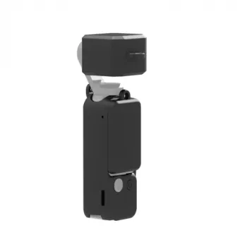 PULUZ suojainen silikonikotelo objektiivinsuojuksella ja näytönsuojuksella DJI Osmo Pocket 3:lle, musta (PU894B)