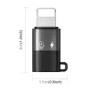 PULUZ Lightning–USB-C OTG -adapteri iPhonelle, musta (PU649B)
