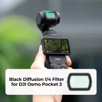 K&F Concept Black Diffusion 1/4 -suodatin DJI Osmo Pocket 3:lle (KF01.2533)
