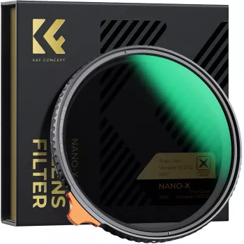 K&F Concept säädettävä ND-suodatin ND2-ND32 82 mm True Color MRC Nano X