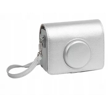 LOVEINSTANT kotelo suojapussi laukku Fujifilm Instax Mini Evolle / hopea