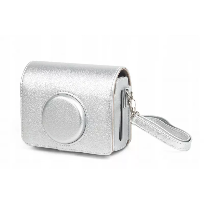 LOVEINSTANT kotelo suojapussi laukku Fujifilm Instax Mini Evolle / hopea