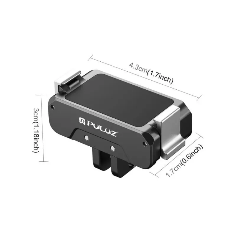 PULUZ PU995B adapterikiinnike 1/4 + GoPro-järjestelmä DJI Osmo Action 4 / 3:lle