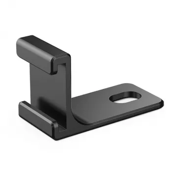 PULUZ 1/4 tuuman sovitinkiinnike Insta360 X5/X4/X3/One X2 - musta, alumiiniseos, cold shoe
