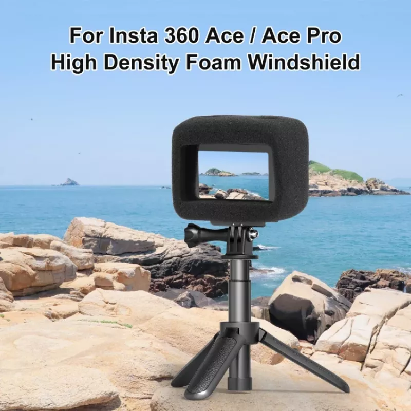 PULUZ tuulensuoja vaahtomuovisuojus Insta360 Ace Pro / Insta360 Ace (musta)