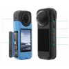 SUNNYLIFE silikoninen objektiivinsuojus ja kotelosarja Insta360 X4 - valkoinen