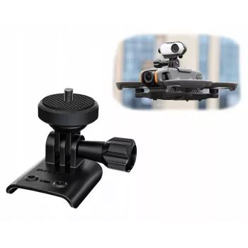 SUNNYLIFE kamerapidike DJI Avata 2:lle, GoPro & 1/4 inch -kierre, musta/harmaa