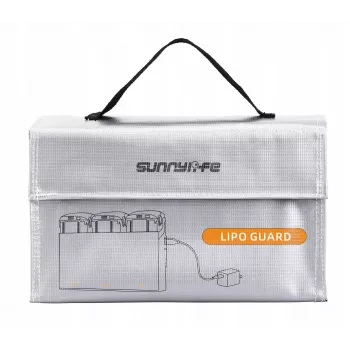SUNNYLIFE kovakotelo 3x drooniakulle ja laturille yhteensopiva DJI Mini 4K, Air 3, Avata 2, DC830-S