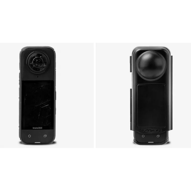 SUNNYLIFE kova suojakotelo Insta360 X4 -toimintakameraan - musta