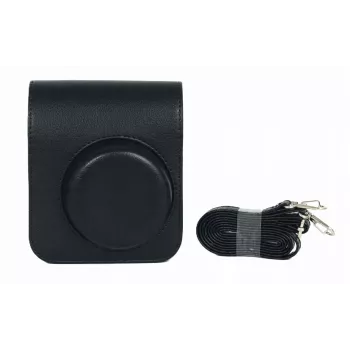 LOVEINSTANT kamerakotelo Fujifilm Instax Mini 41 - musta PU-nahkainen suojakotelo olkahihnalla