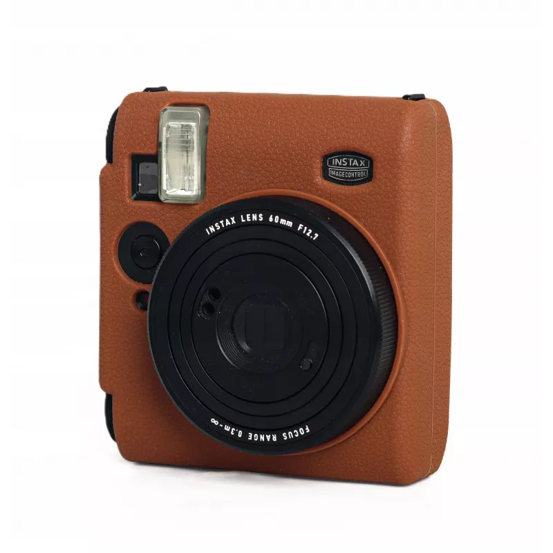 LOVEINSTANT silikoninen suojakotelo Fujifilm Instax Mini 99 -kameraan - ruskea