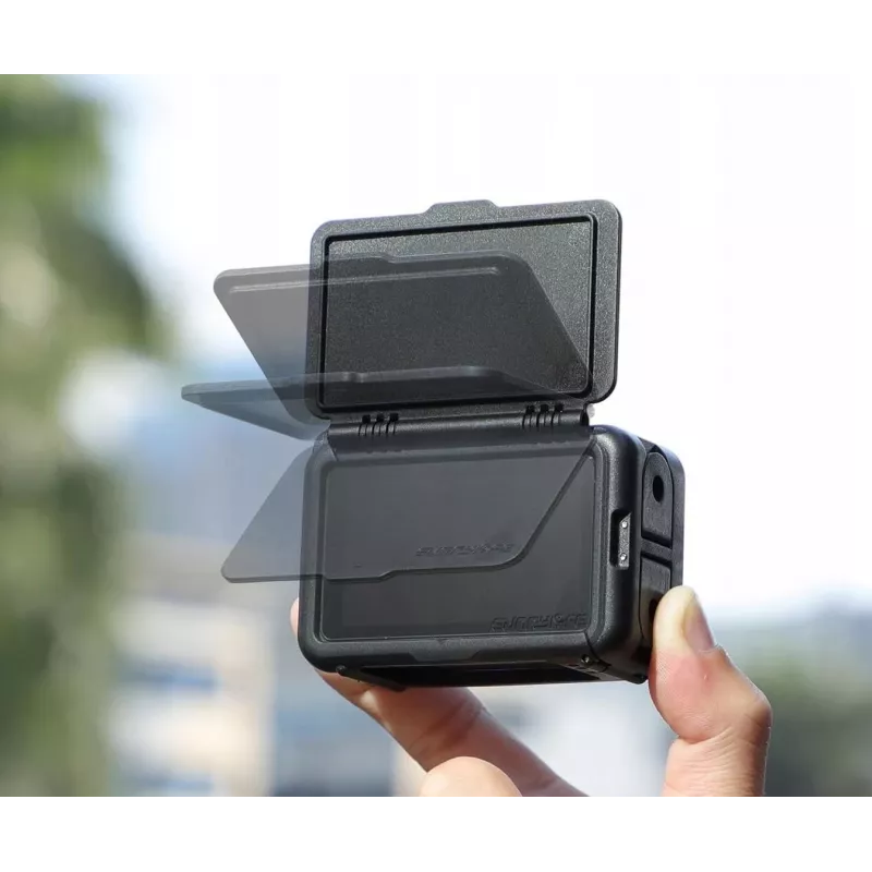 SUNNYLIFE kehyspidike + linssinsuoja DJI Osmo Action 5 Pro / 4 / 3 - musta