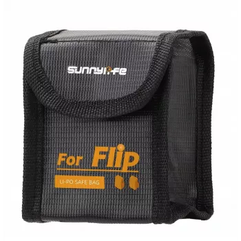 SUNNYLIFE tulenkestävä akun turvapussi DJI Flip -droonille - tilaa 2 akulle - FP-DC955-2