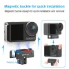 PULUZ 1/4 inch -GoPro-kiinnityssovitin DJI Osmo Action 5 Pro / 4 / 3:lle - musta