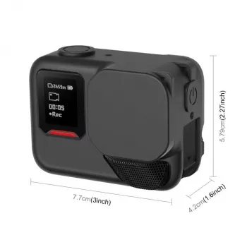 PULUZ silikoninen suojakotelo Insta360 Ace Pro 2 - musta