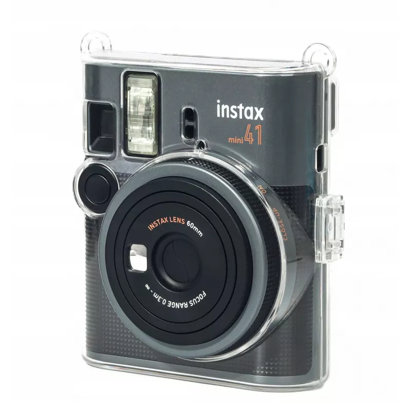 LOVEINSTANT kova suojakotelo Fujifilm Instax Mini 41 -kameraan - läpinäkyvä