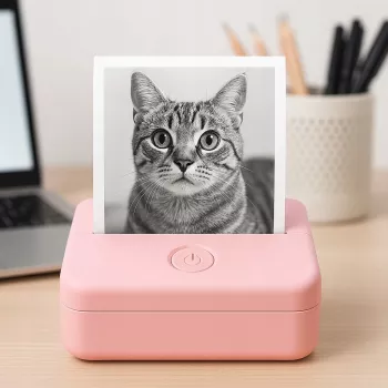 LOVEINSTANT X6 Bluetooth-lämpötulostin valokuville, tarroille, muistiinpanoille, etiketeille, pinkki