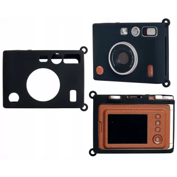 LOVEINSTANT silikonikotelo Fujifilm Instax Mini Evo - musta