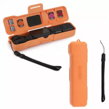 SUNNYLIFE suojakotelo kova laukku DJI Osmo Pocket 3 ja lisävarusteet, oranssi