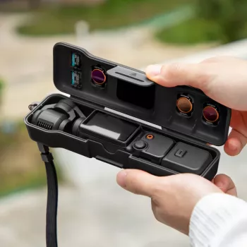 SUNNYLIFE suojakotelo kova laukku DJI Osmo Pocket 3 ja lisävarusteet, oranssi