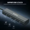 NEEWER PS020E USB-C-hubi 4-in-1, 5x USB-C 10Gbps 100W PD, kylmäkenkäkiinnike ja 1/4 tuuman kierre