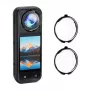 PULUZ 2 kpl karkaistu lasinen linssinsuoja Insta360 X5 / Pu749t