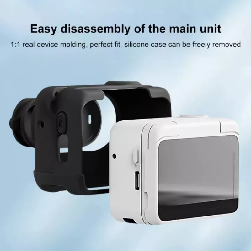 PULUZ silikoninen suojakotelo objektiivikannella Insta360 GO 3 / GO 3S - musta (PU772B)