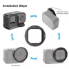 PULUZ 3-in-1 UV-suodatinadapterisarja 52 mm objektiivikansi Insta360 Ace Pro 2 / PU770B